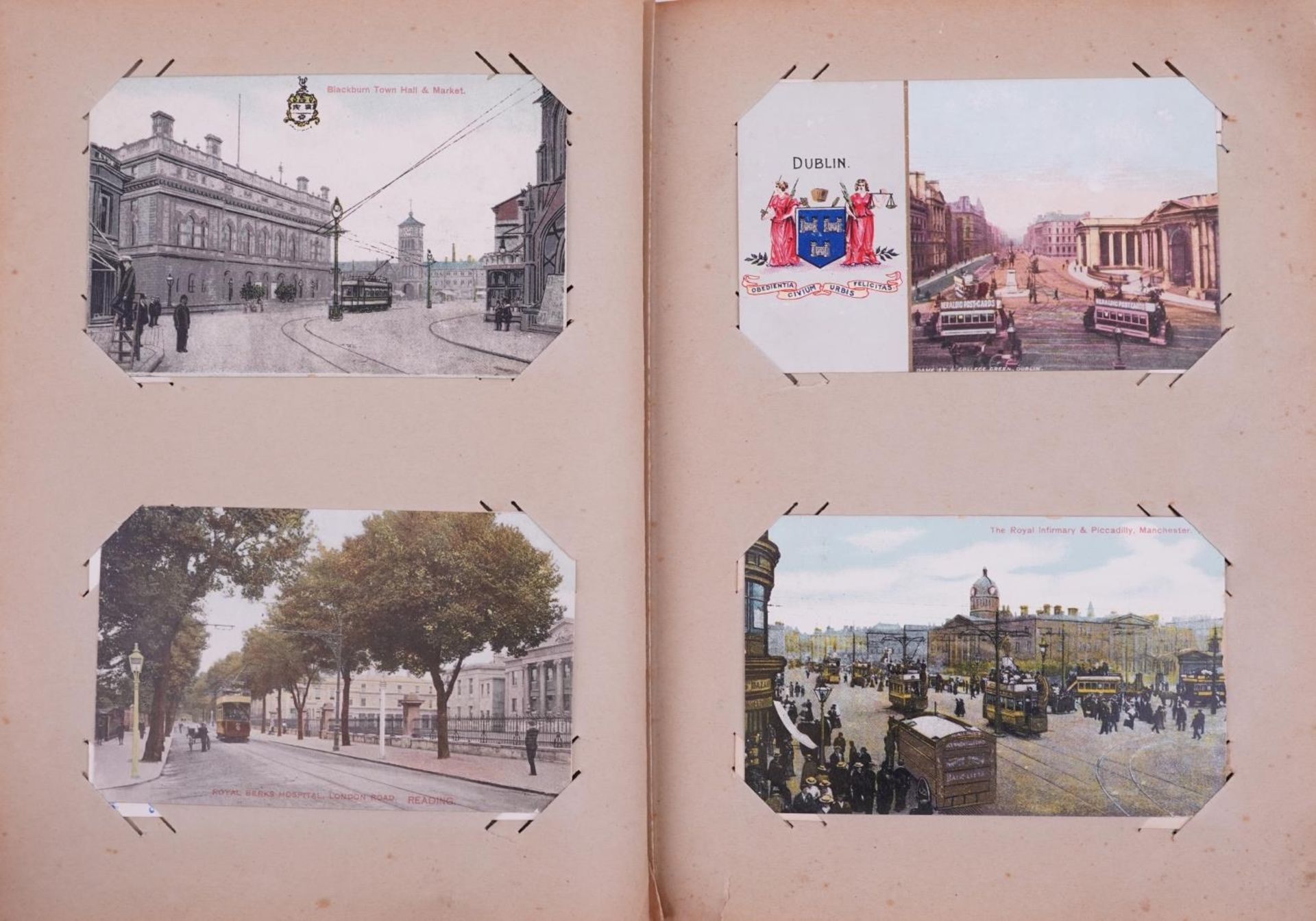 Collection of topographical postcards arranged in an album including London, Leicester, Weston Super - Bild 6 aus 9