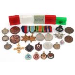 British military World War II four medal group relating to J W McNamara including four medal group