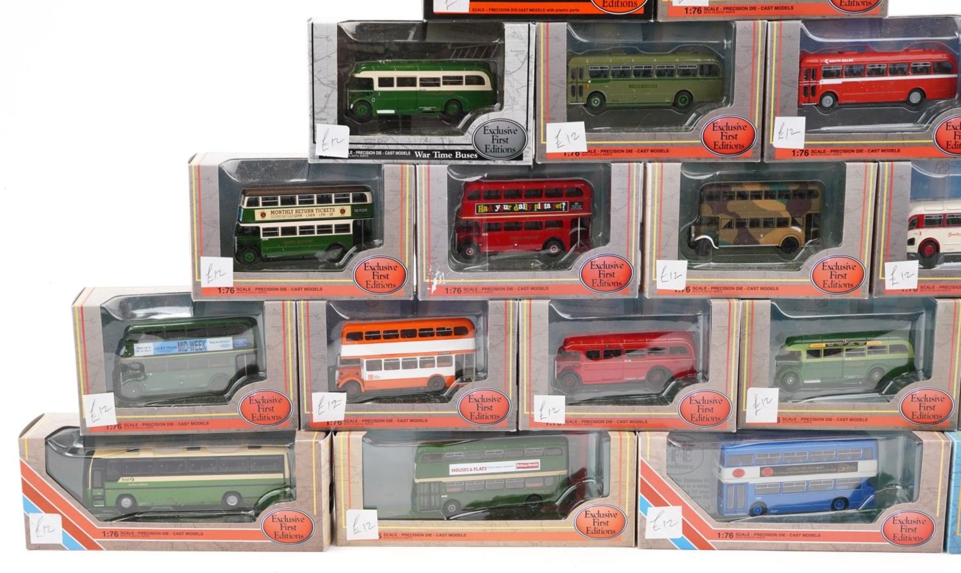 Nineteen Exclusive First Editions 1:76 scale diecast buses with boxes : For further information on - Image 3 of 4