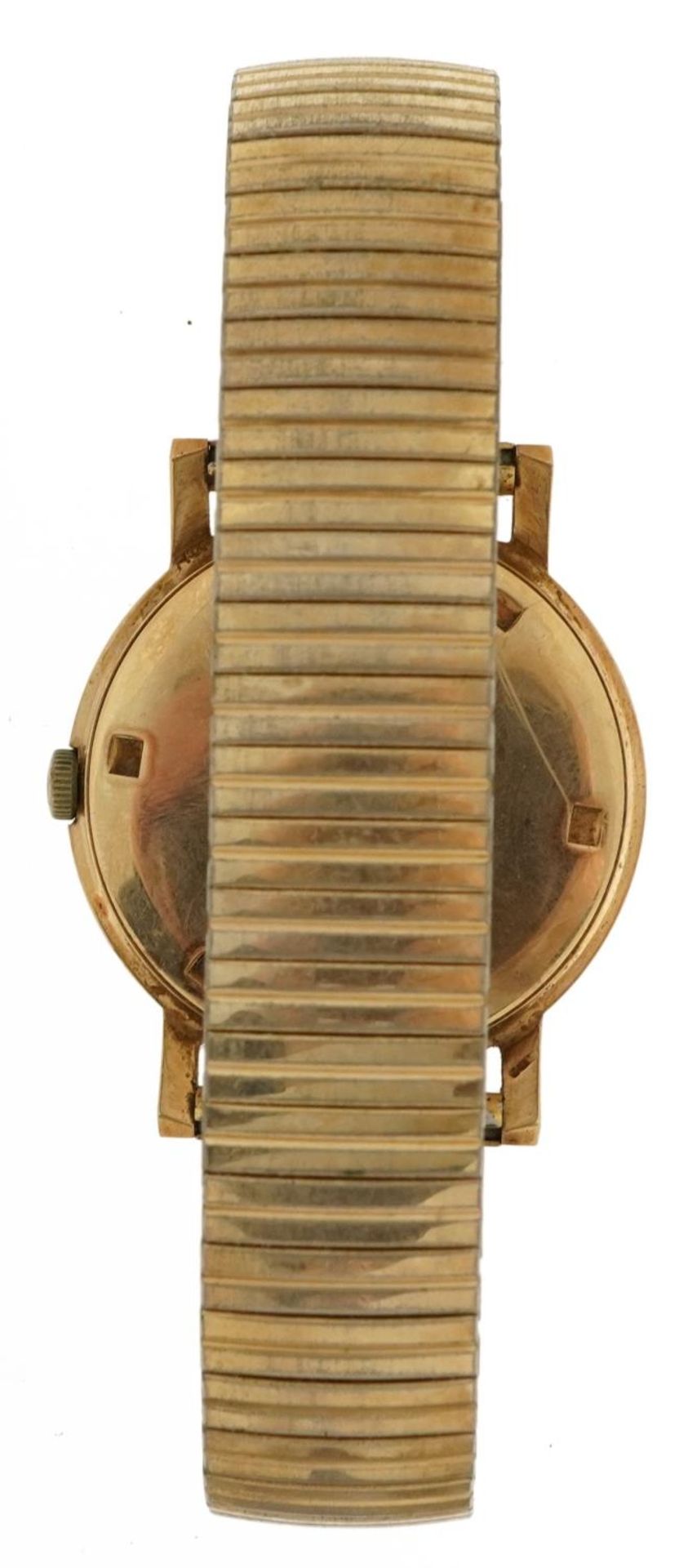 Garrard, gentlemen's 9ct gold manual wristwatch with subsidiary dial, the case numbered 189162, 34mm - Bild 3 aus 4