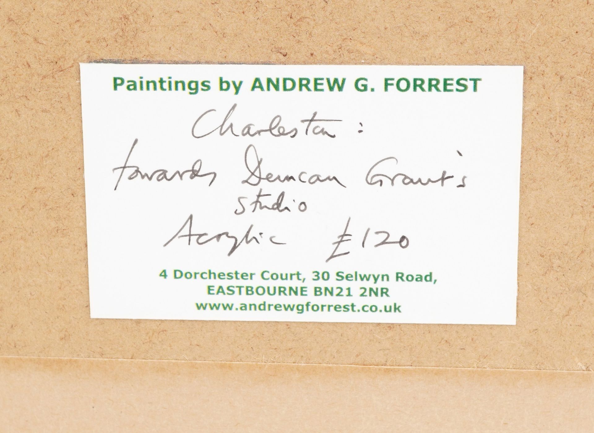 Andrew G Forrest - Charlestan: Forwards Duncan Grant Studio and Punting on the Cam, two acrylics, - Image 6 of 10