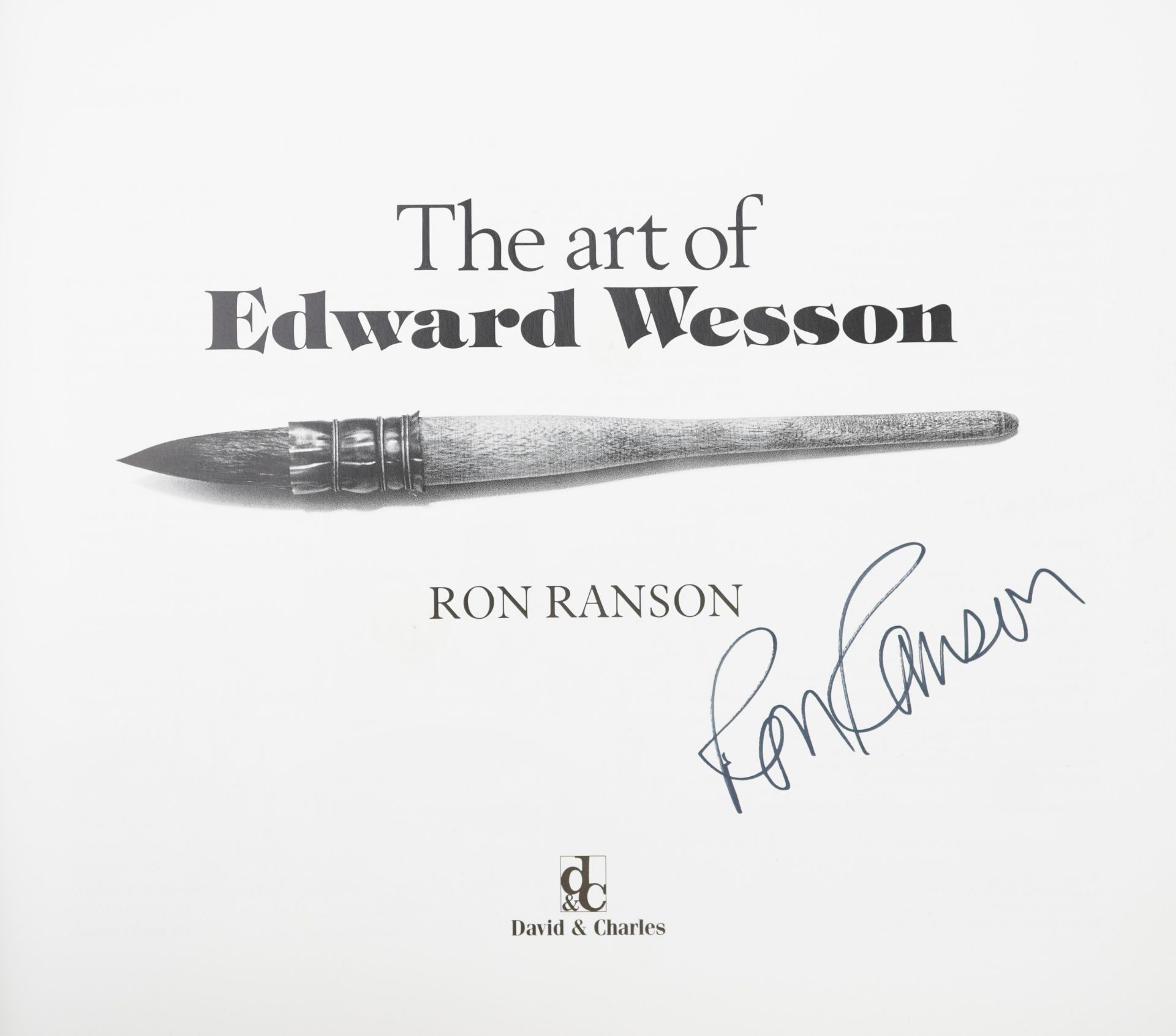 Two Edward Wesson related hardback books comprising The Art of Edward Wesson by Ron Ranson and My - Bild 7 aus 8