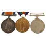 British military World War I pair and World War II Defence medal, the pair awarded to LIEUT.T.H.