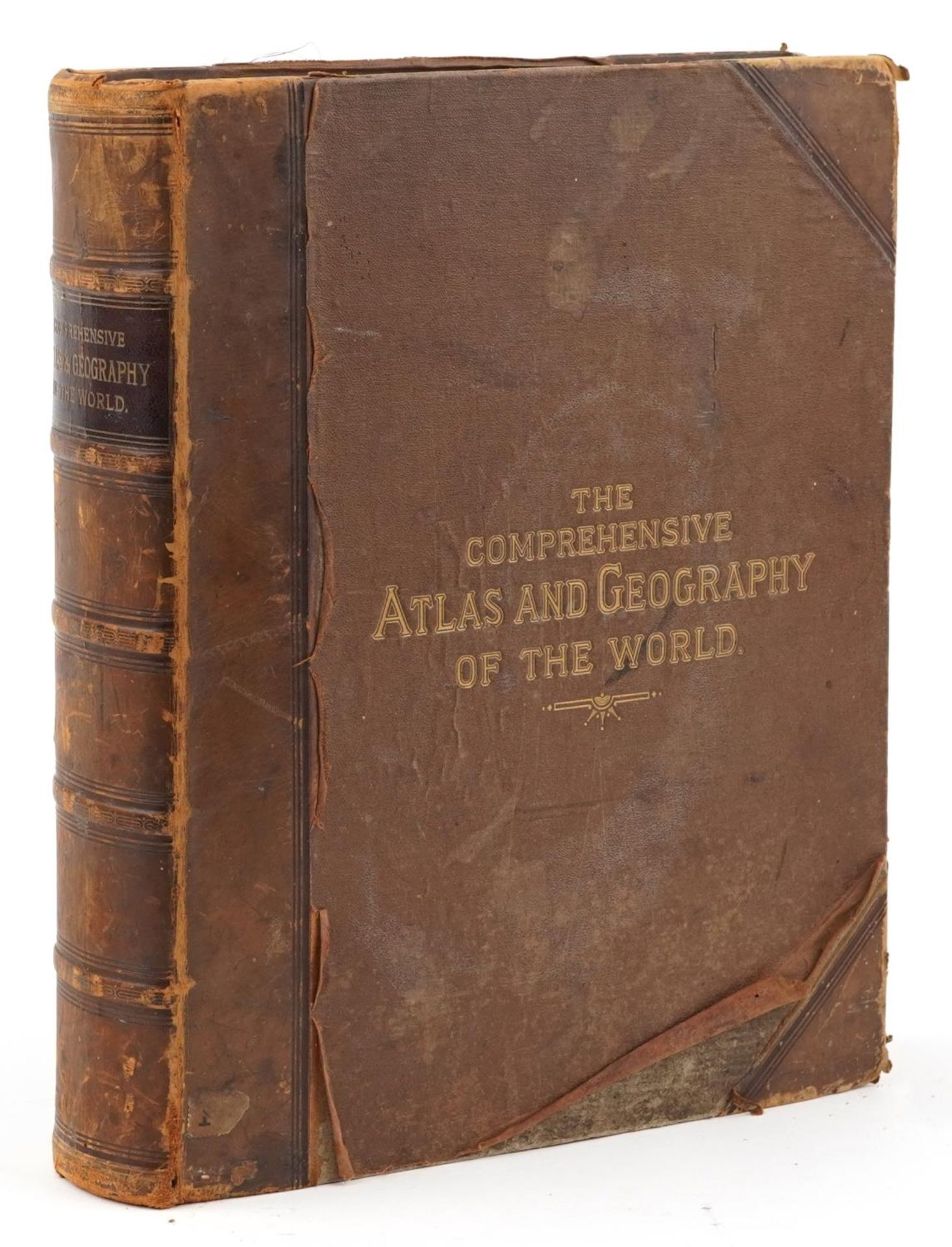 The Comprehensive Atlas & Geography of the World, hardback book with maps and plates by W G Blackie,