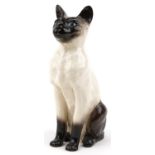 Large Beswick seated Siamese cat numbered 2139, 34.5cm high : For further information on this lot