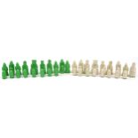 Isle of Lewis pattern chess set, the largest pieces each 9.5cm high : For further information on