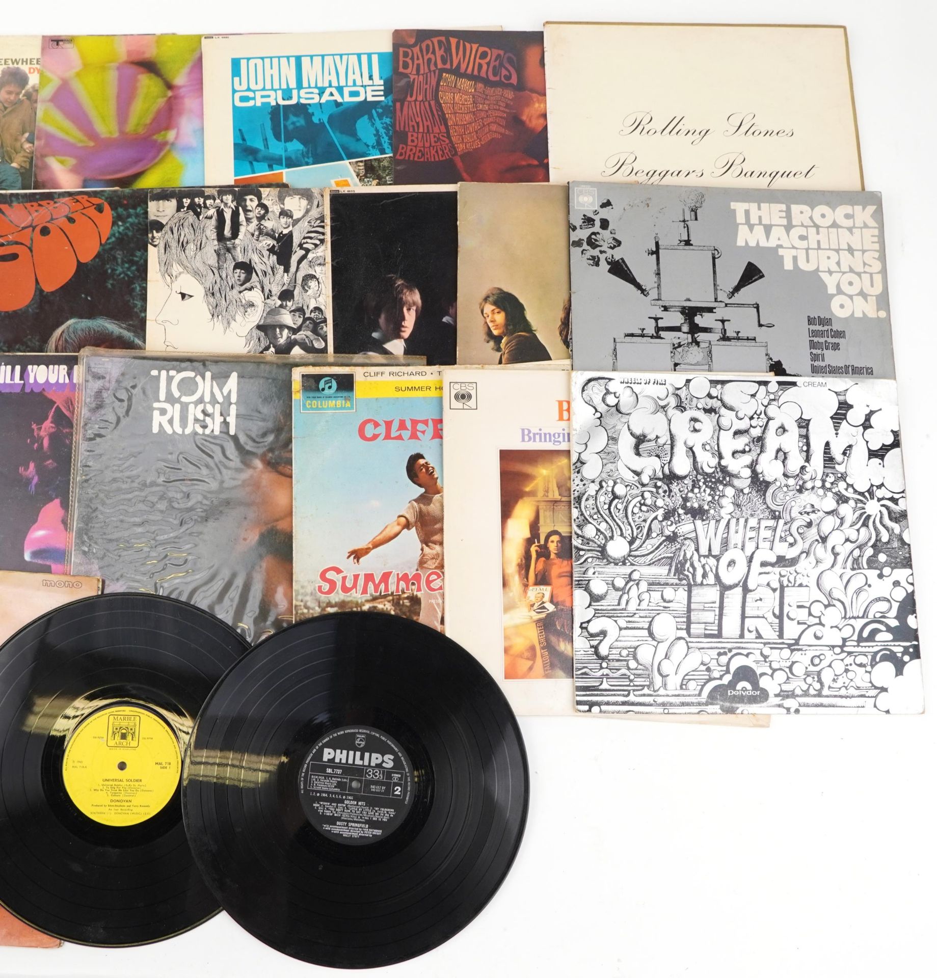 Vinyl LP records including Bob Dylan, John Mayall, The Rolling Stones, Cat Stevens, The Beatles - Image 5 of 7