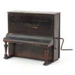 Novelty Monopol polyphone in the form of a piano, 21cm high : For further information on this lot
