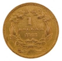 United States of America 1868 gold one dollar : For further information on this lot please visit