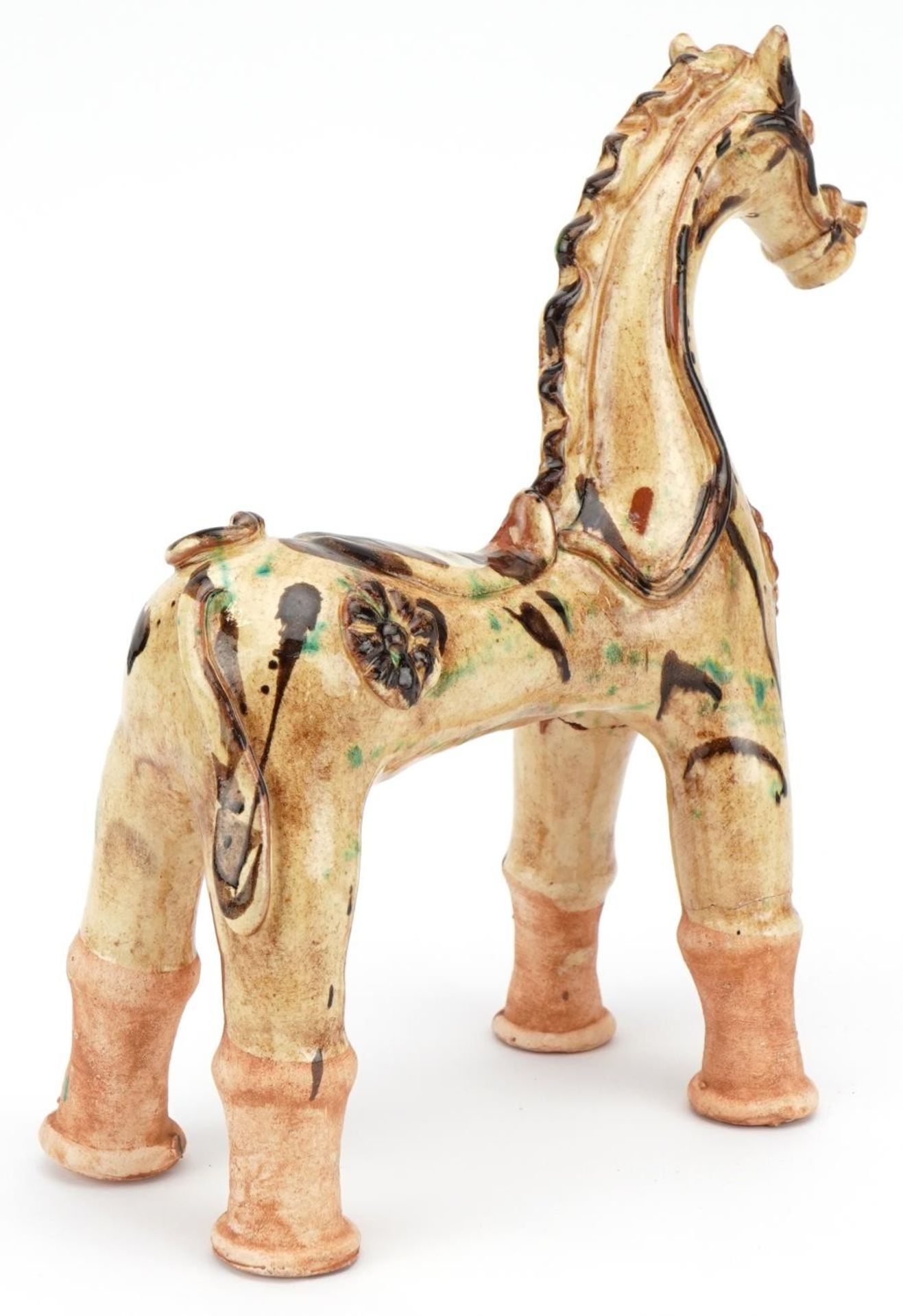Turkish Canakkale horse, 22.3cm high : For further information on this lot please visit - Image 2 of 3