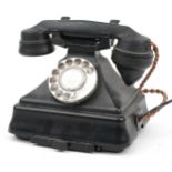 Vintage GPO black Bakelite pyramid telephone, 20.5cm wide : For further information on this lot