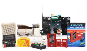 Vintage toys and electricals including Pocket Simon, Steepletone marine and air band radio model