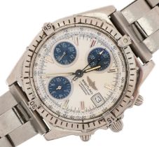 Breitling, gentlemen's Breitling Chronomat automatic wristwatch with date aperture and leather