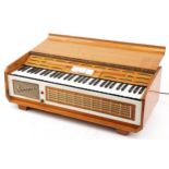 Vintage Farfisa pianorgan IV, 25cm H x 75cm W x 32cm D : For further information on this lot