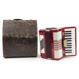 Galotta, Italian piano accordion with case, 34cm wide : For further information on this lot please