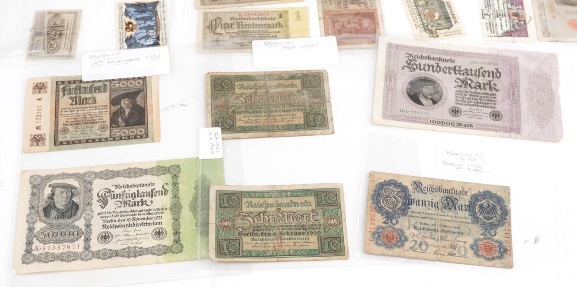 Collection of antique and later coinage and banknotes predominantly arranged in an album including - Image 4 of 7