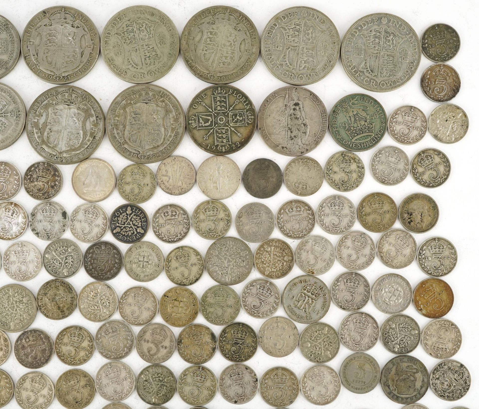Victorian and later British coinage, some silver, including sixpences and florins, 390g : For - Image 4 of 6