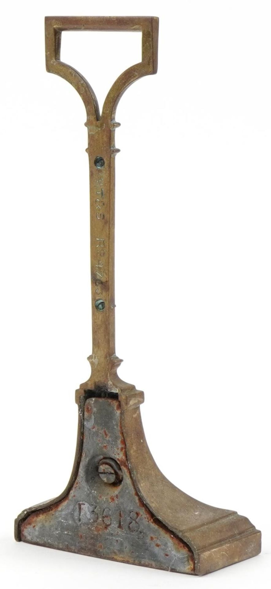 Antique bronzed doorstop by William Tonks & Sons, registration number 4763, 30cm high : For - Image 2 of 5