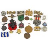 British military World War I Victory medal and related militaria including Royal Army Service
