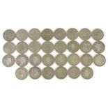 British pre decimal, pre 1947 half crowns, 405g : For further information on this lot please visit