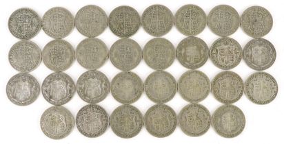 British pre decimal, pre 1947 half crowns, 405g : For further information on this lot please visit