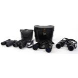 Four pairs of binoculars including Nikon 12 x 40 : For further information on this lot please