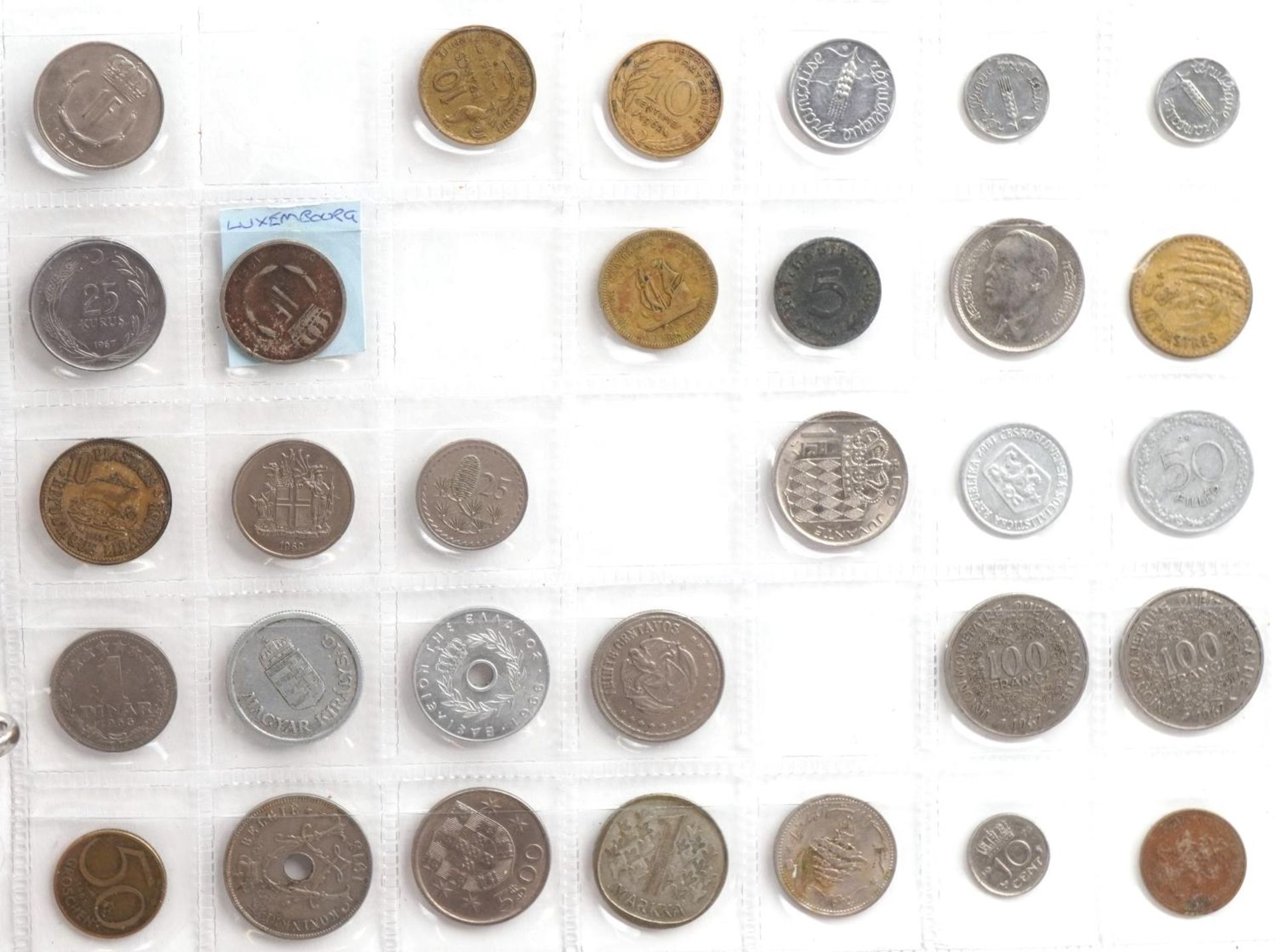 Collection of antique and later coinage and banknotes predominantly arranged in an album including - Image 7 of 7