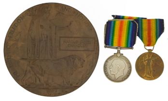 British military World War I militaria comprising Victory medal awarded to 532342SPR.E.CHANDLER.R.