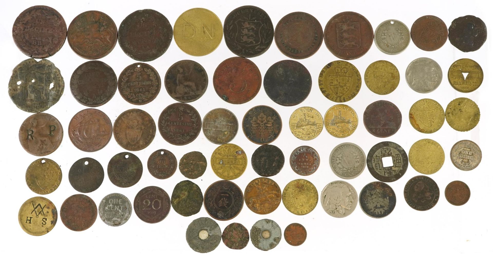 Antique and later British and world coinage including Queen Anne 1711 farthing : For further