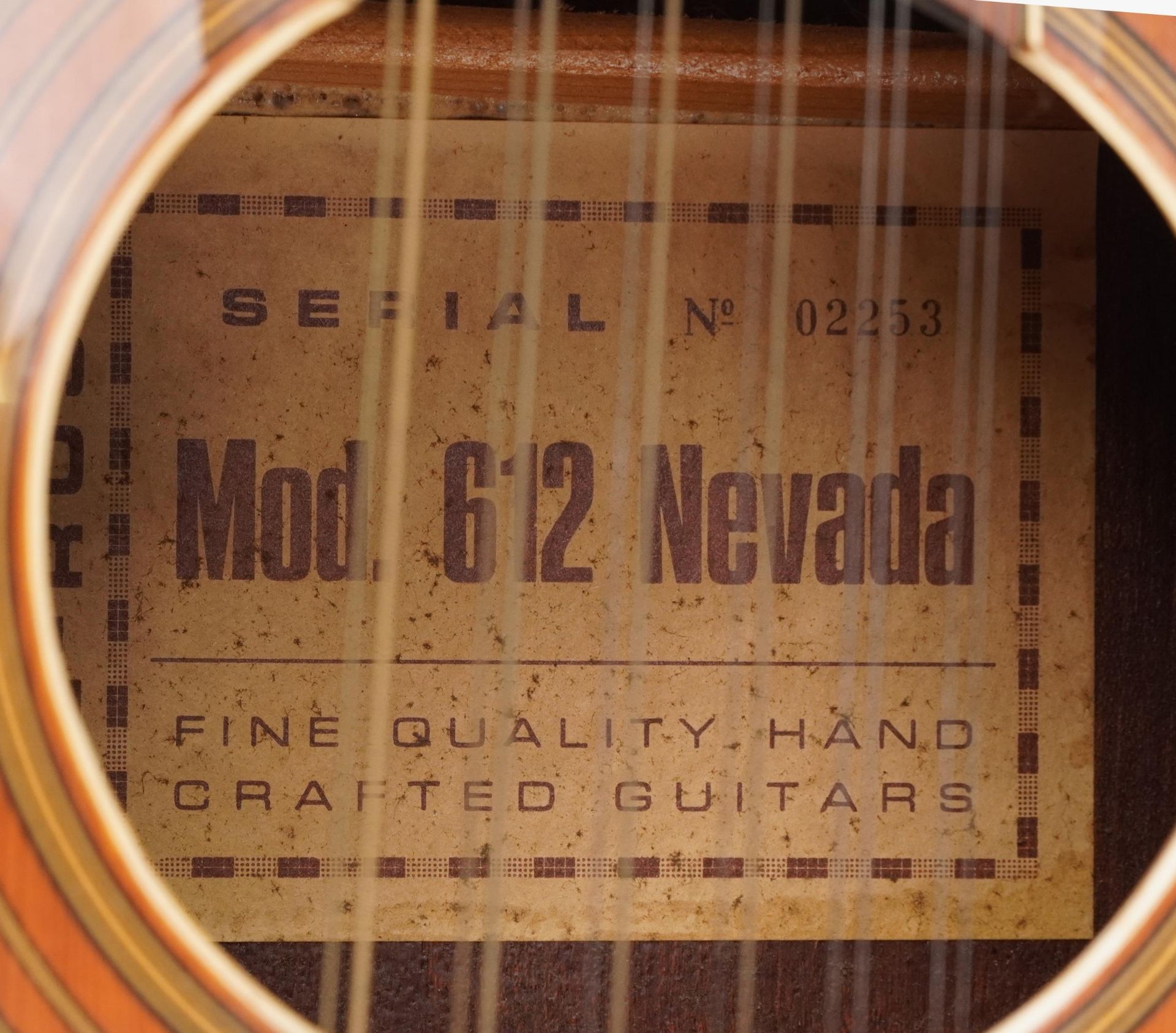 E-Ros, twelve string guitar model 612 Nevada, serial number 02253, 109cm in length : For further - Image 3 of 3