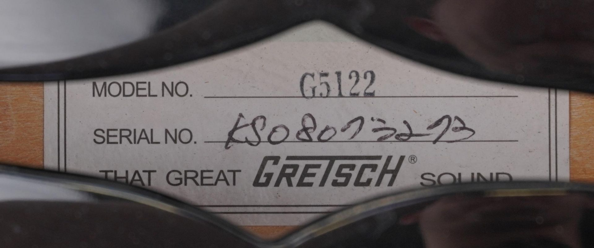 Gretsch 125 electromatic guitar model number G5122, serial number KS08073273 : For further - Image 4 of 4