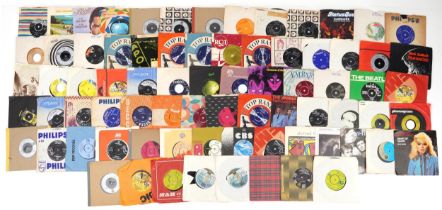 45rpm records including Ricky Nelson, Status Quo, Roy Orbison, Salt & Pepper and The Fireflies : For