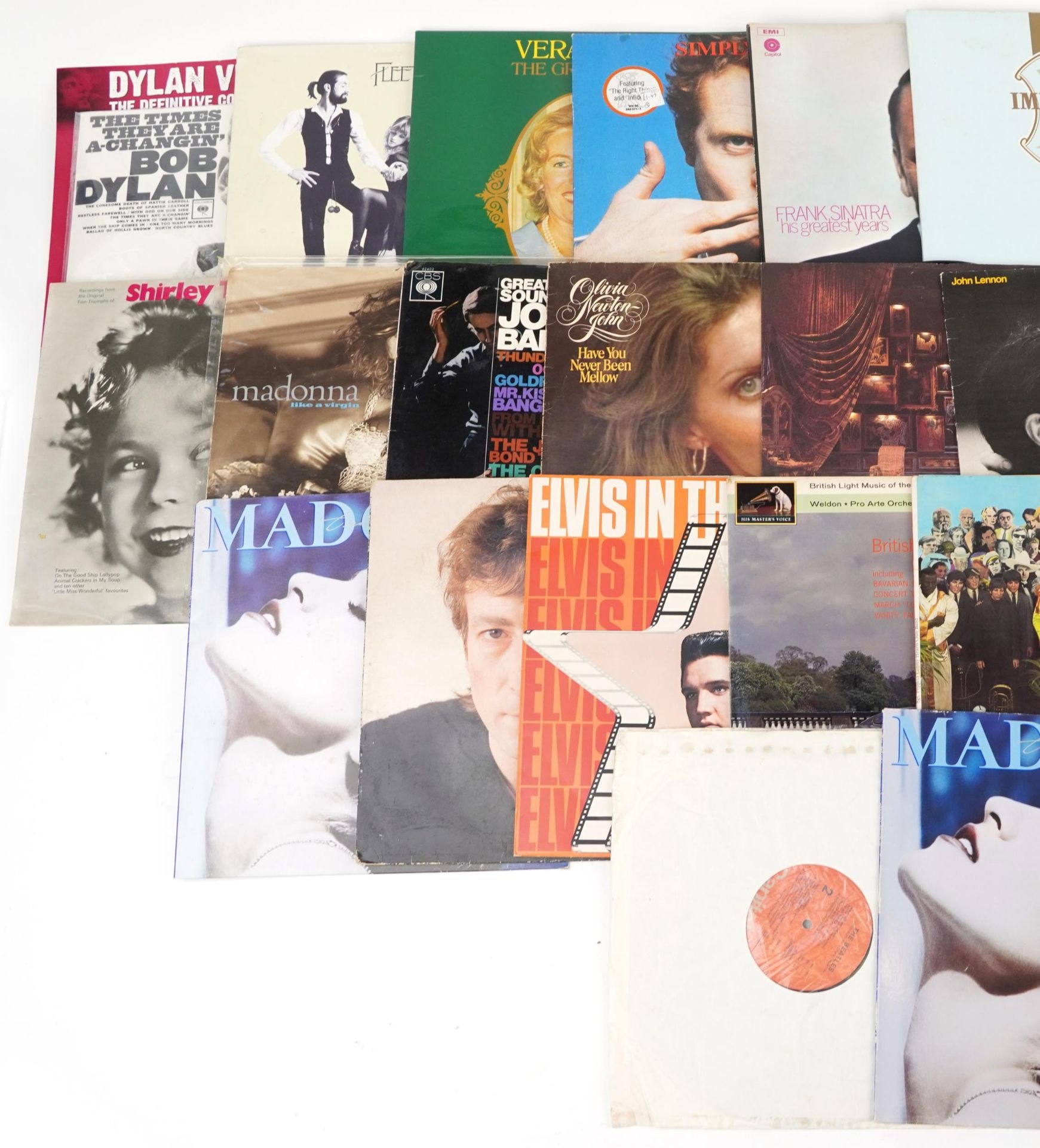 Vinyl LP records including Bob Dylan, Frank Sinatra, Fleetwood Mac, John Lennon & Yoko Ono and - Image 2 of 3