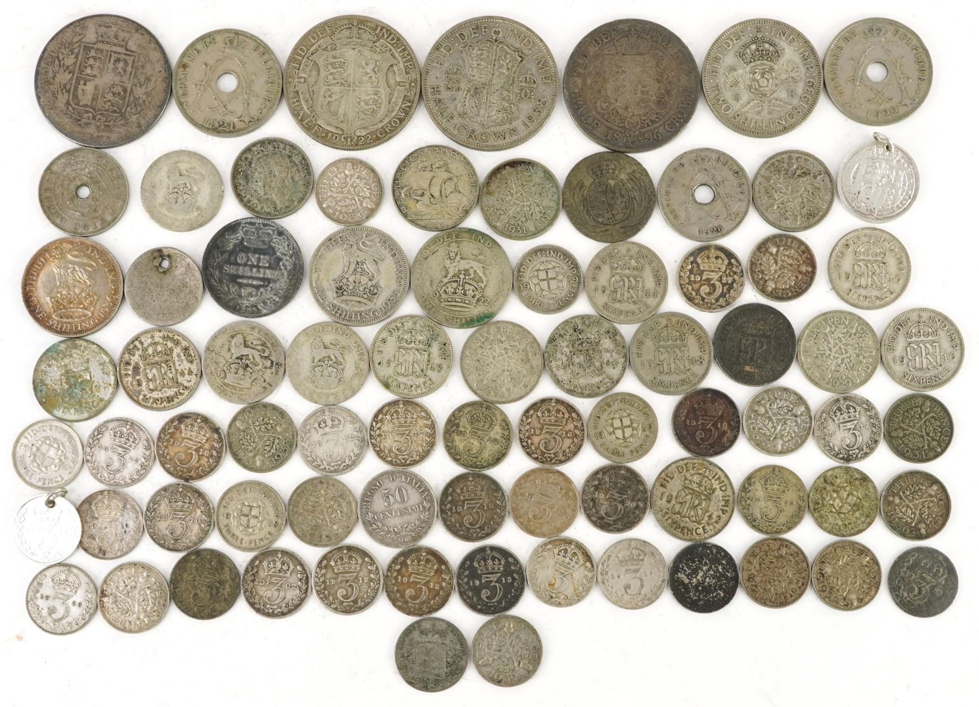 Victorian and later British coinage including half crowns and threepenny bits : For further