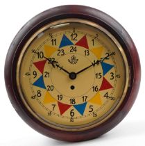 RAF design wall clock with painted dial, 33cm in diameter : For further information on this lot