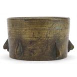 Antique bronze mortar, 14cm in diameter : For further information on this lot please visit