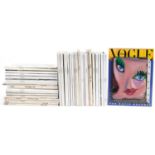 Forty one Vogue photography magazines (PROVENANCE: Estate of Richard Blower) : For further