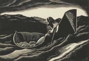 Rockwell Kent - The End, wood engraving, inscribed Published in The Woodcut: An Annual II 1928