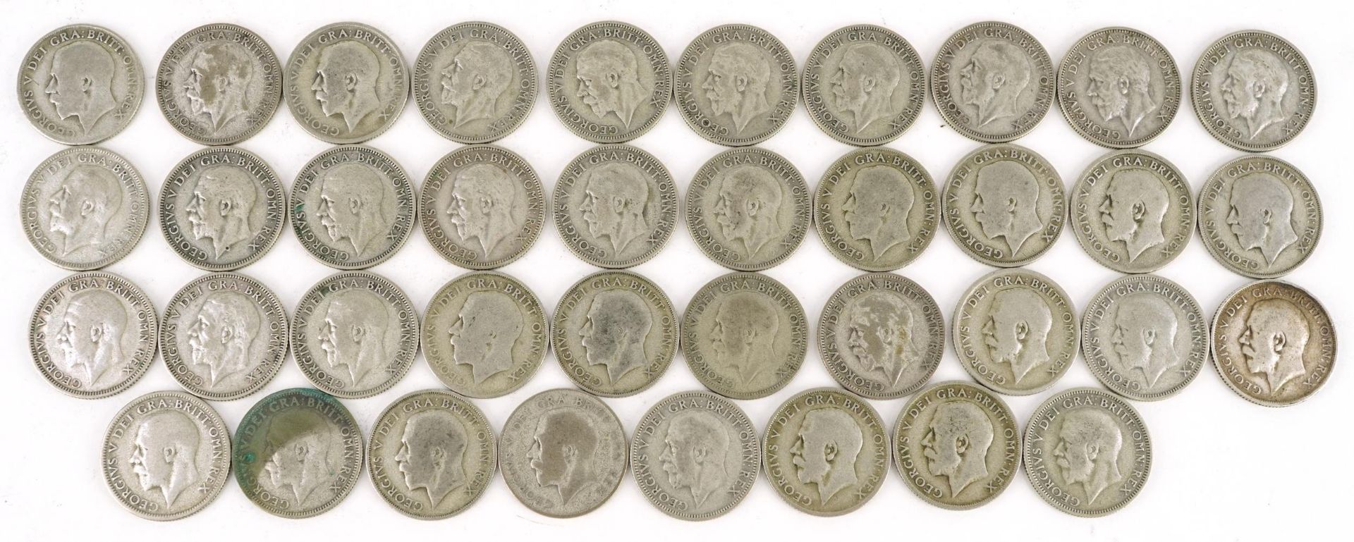 British pre 1947 shillings, 201g : For further information on this lot please visit - Image 2 of 2