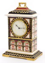 Mason's ironstone mantle clock from The Masterpiece series, limited edition of 1000, 24.5cm high :