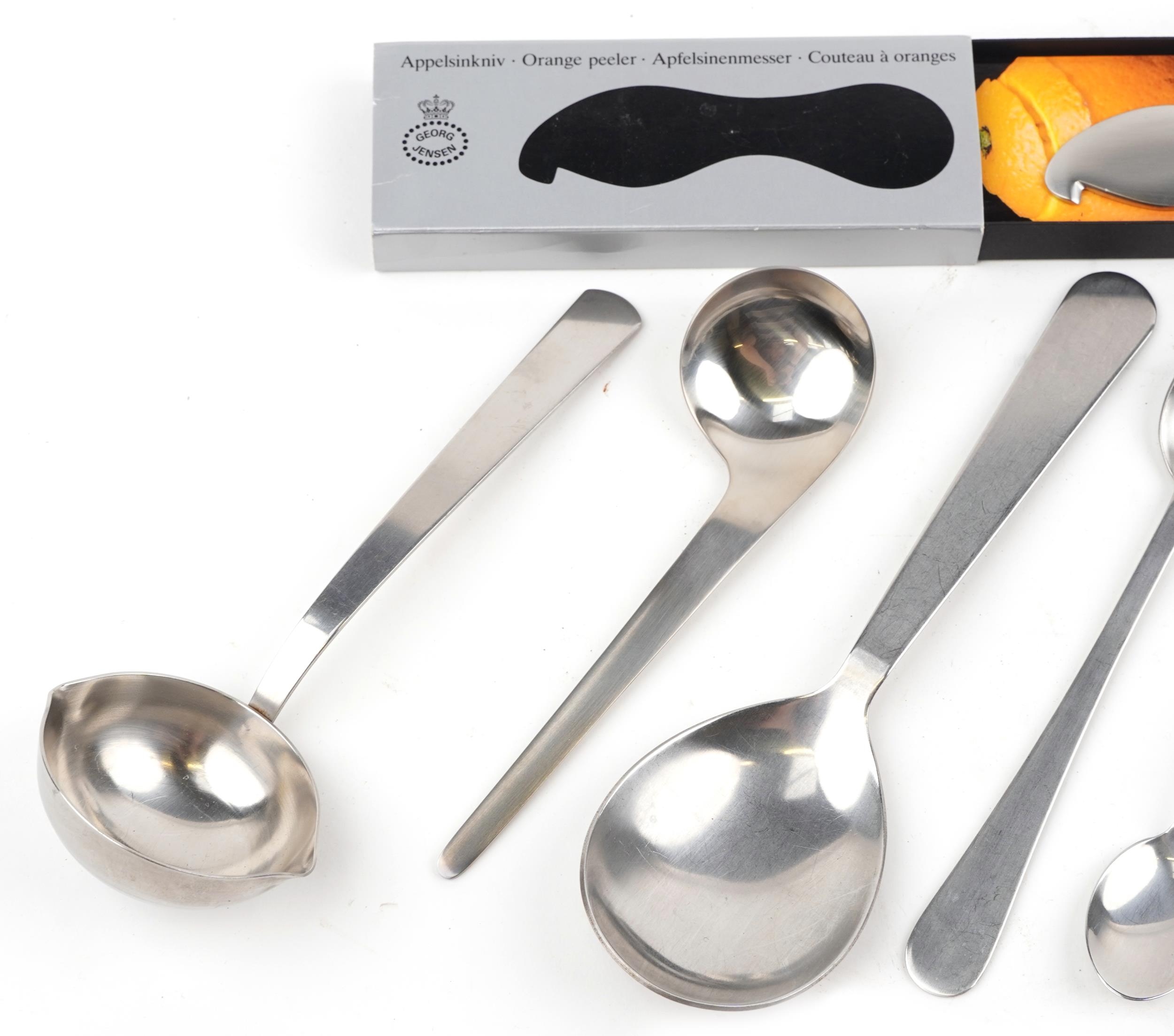 Stainless steel cutlery including Danish : For further information on this lot please visit - Image 2 of 4