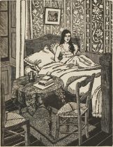 Tirzah Garwood, Wife of Eric Ravilious - The Wife, wood engraving, inscribed Published in The London