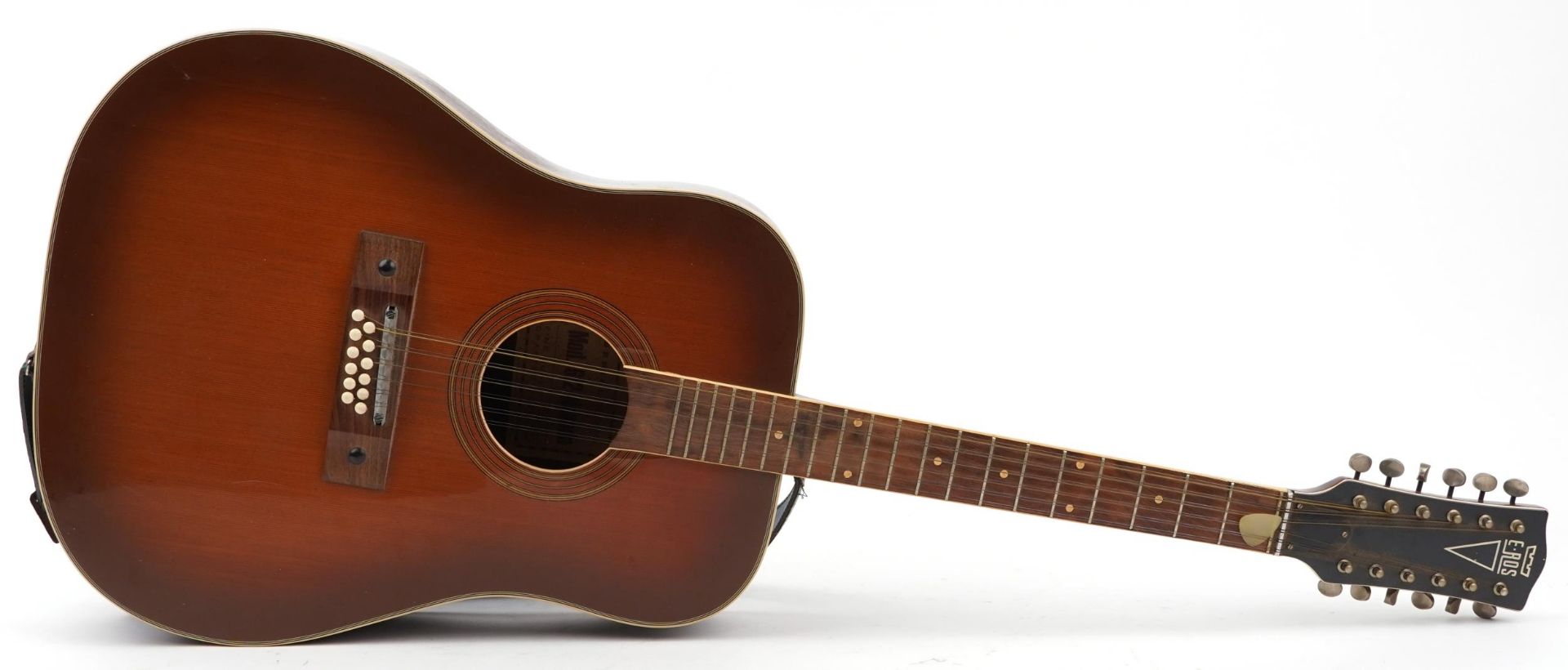 E-Ros, twelve string guitar model 612 Nevada, serial number 02253, 109cm in length : For further