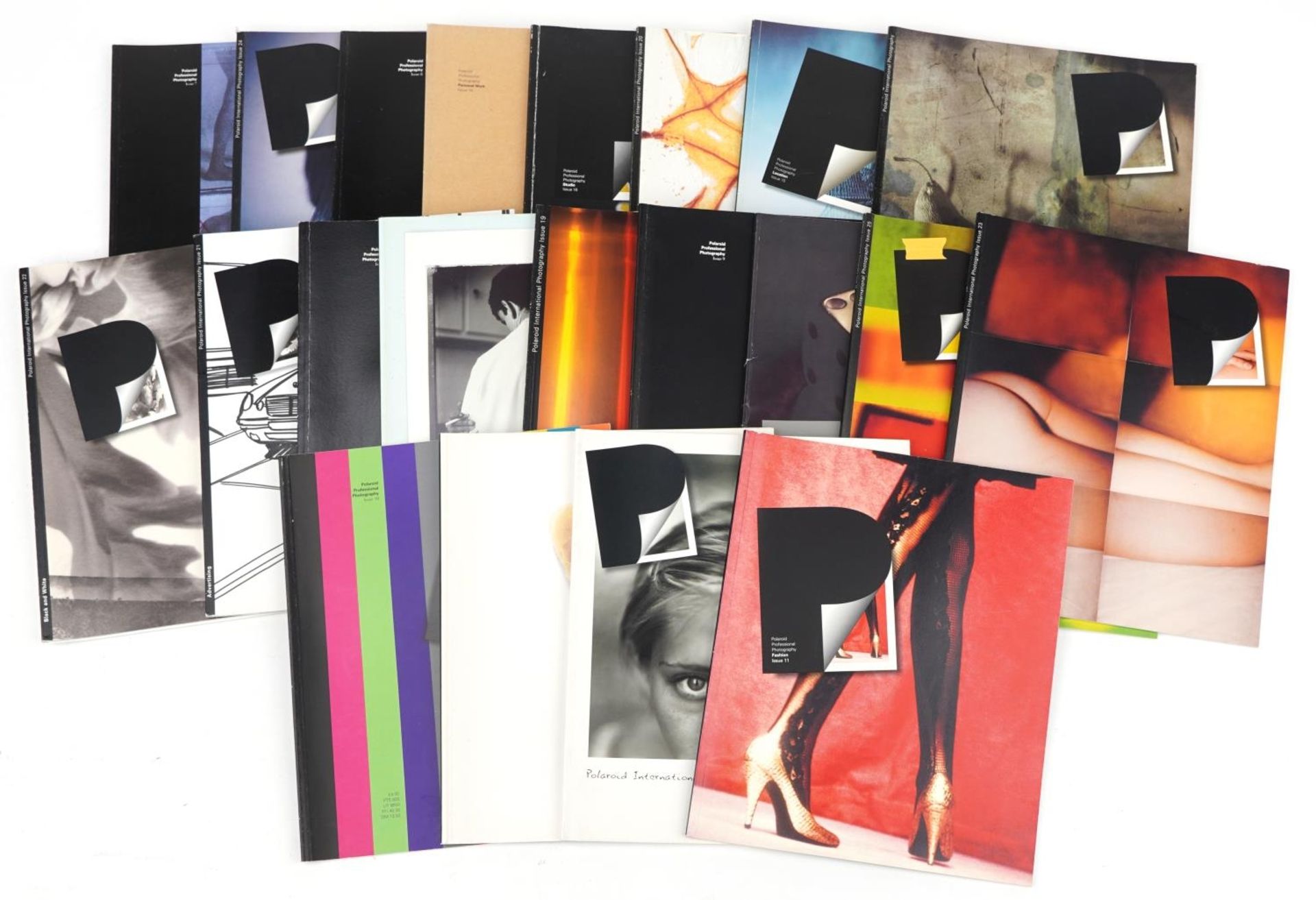 Collection of vintage Polaroid International Photography art photography magazines (PROVENANCE: