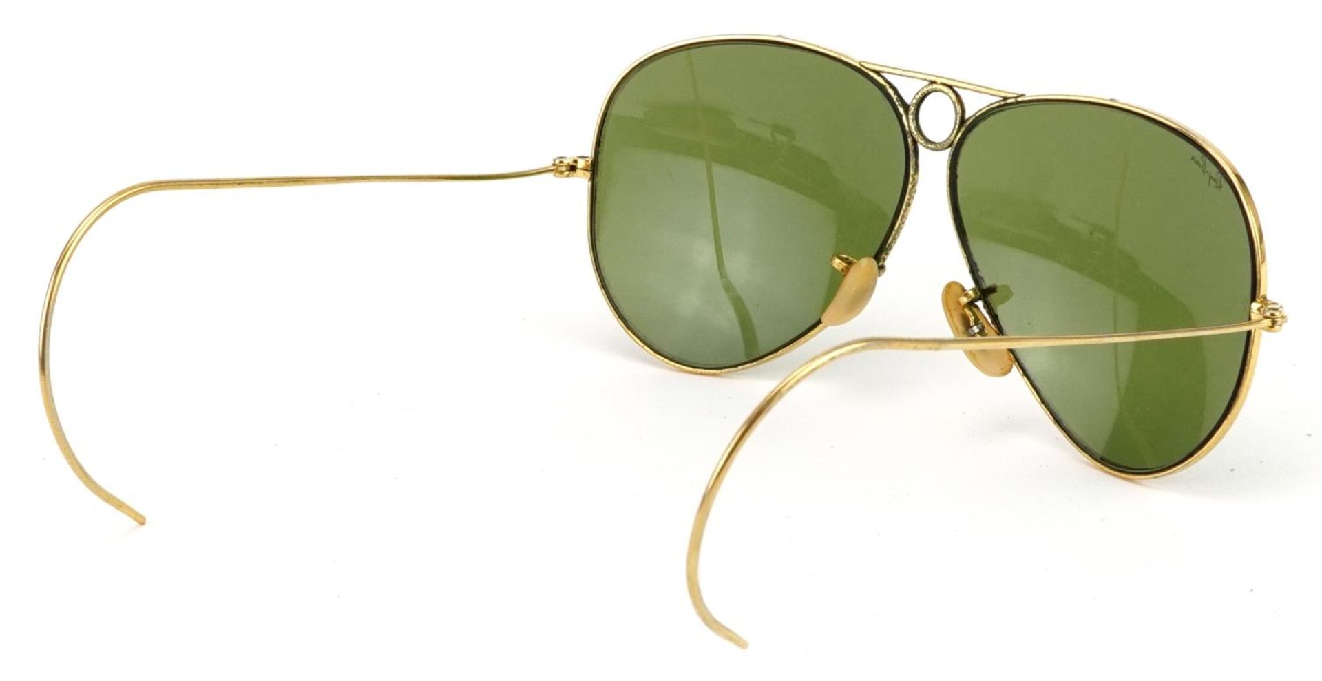 Pair of vintage Bausch & Lomb Ray-Ban aviator sunglasses : For further information on this lot - Image 2 of 3