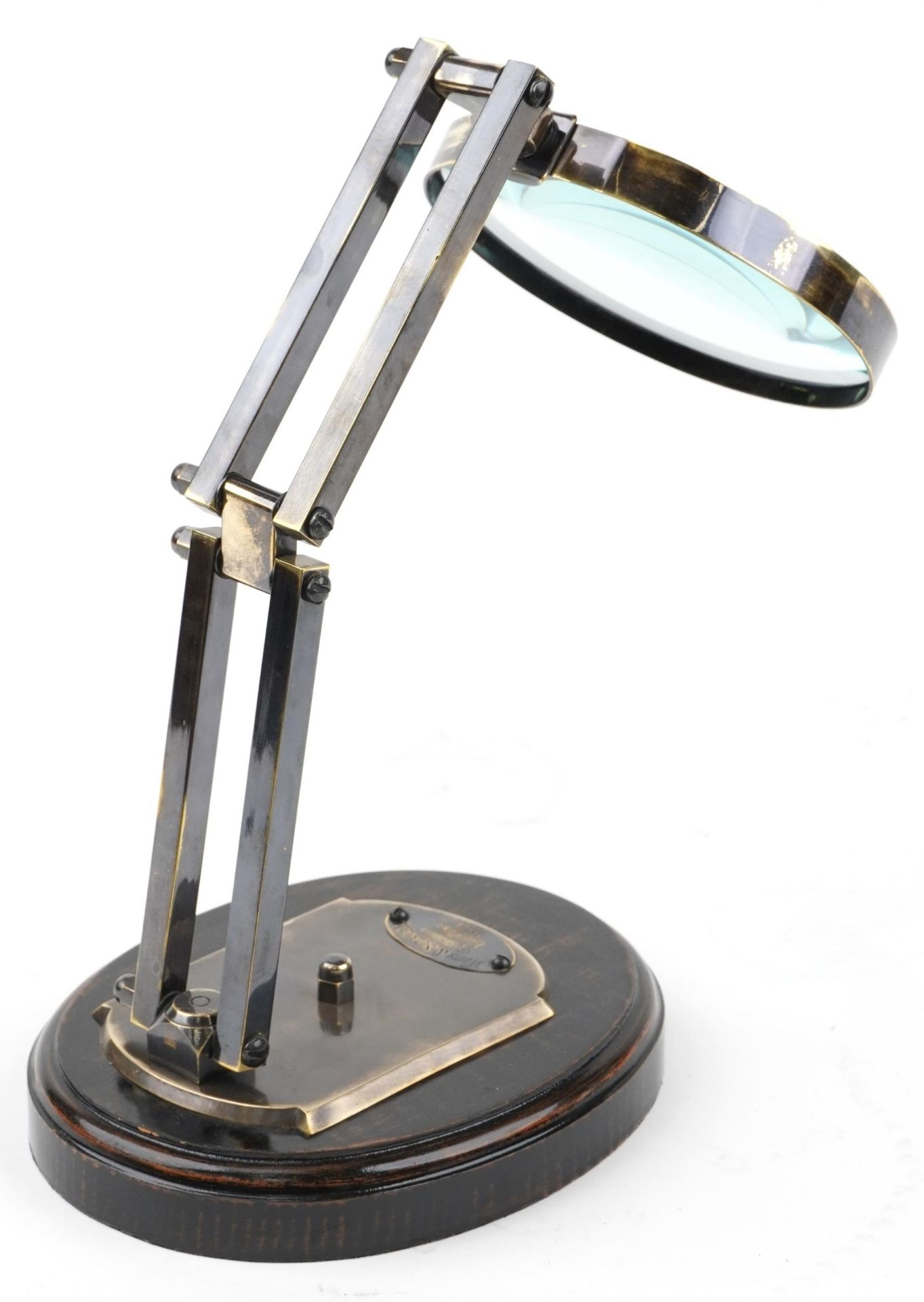 Adjustable desk top magnifying glass, 30cm high : For further information on this lot please visit - Image 2 of 4