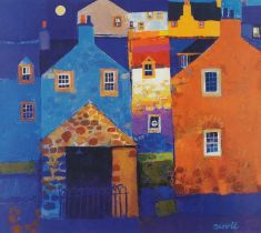 George Birrell - Stone shed, pencil signed offset lithograph in colour, limited edition 33/875