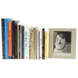 Collection of photography and design books including The Way We Live by Stafford Cliff, Pentagram