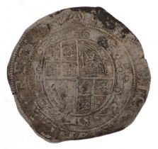 Charles I hammered silver half crown : For further information on this lot please visit