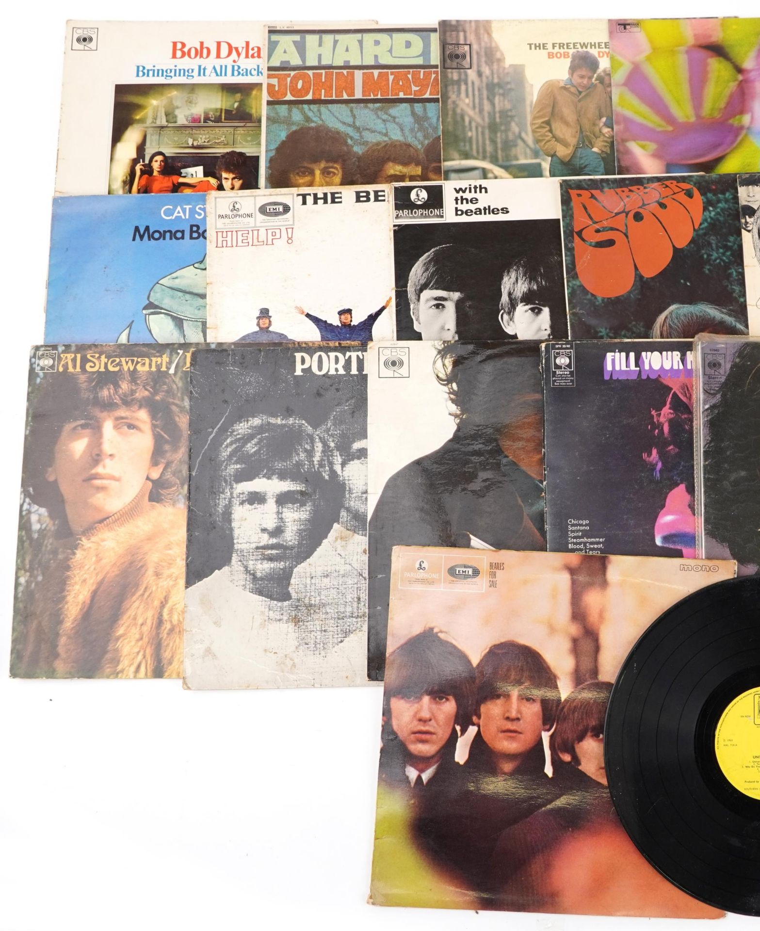 Vinyl LP records including Bob Dylan, John Mayall, The Rolling Stones, Cat Stevens, The Beatles - Image 4 of 7